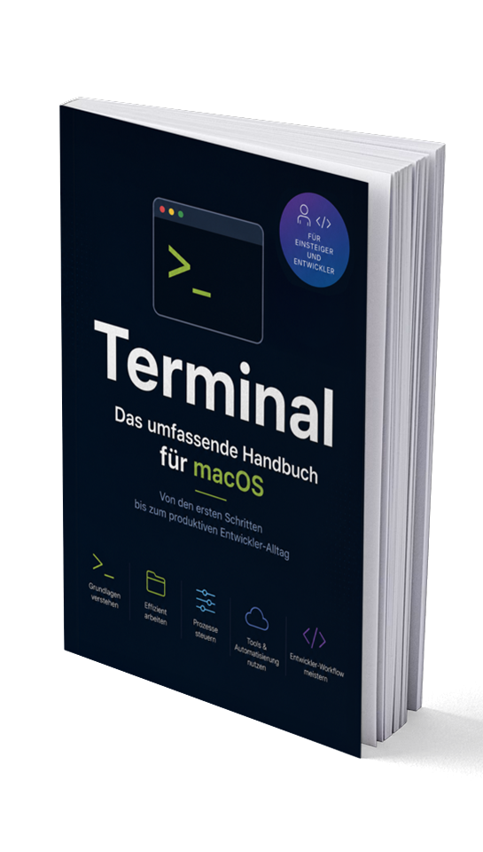 Buchcover: Terminal für Mac – Der komplette Guide